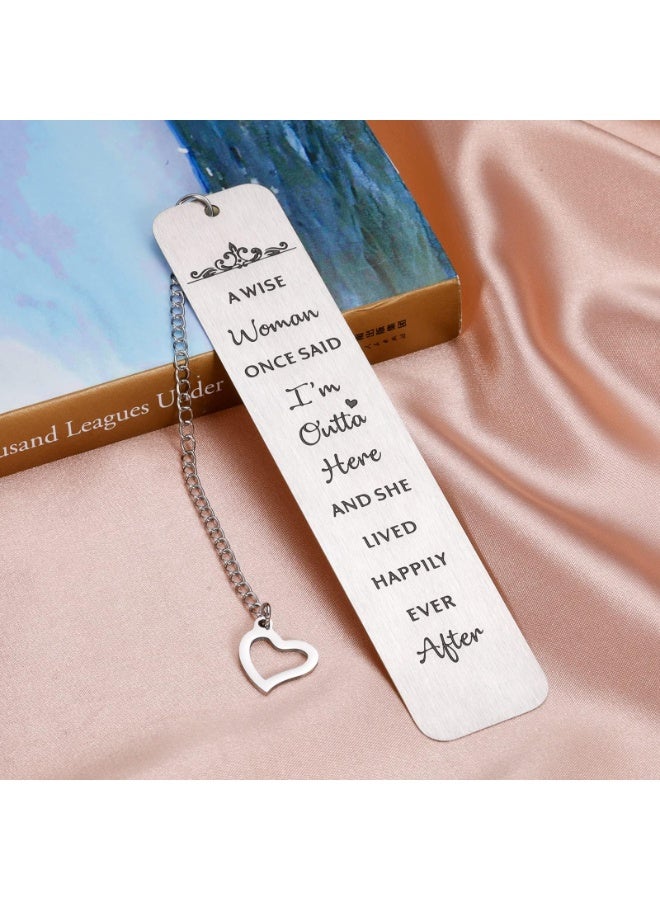 Funny Retirement Bookmark Gifts for Women 2022 Happy Retired Going Away Work Gift for Coworker Leaving Best Friend Teacher Nurse Appreciation Farewell Female Boss Day Colleague Birthday Christmas Gift - Image 4